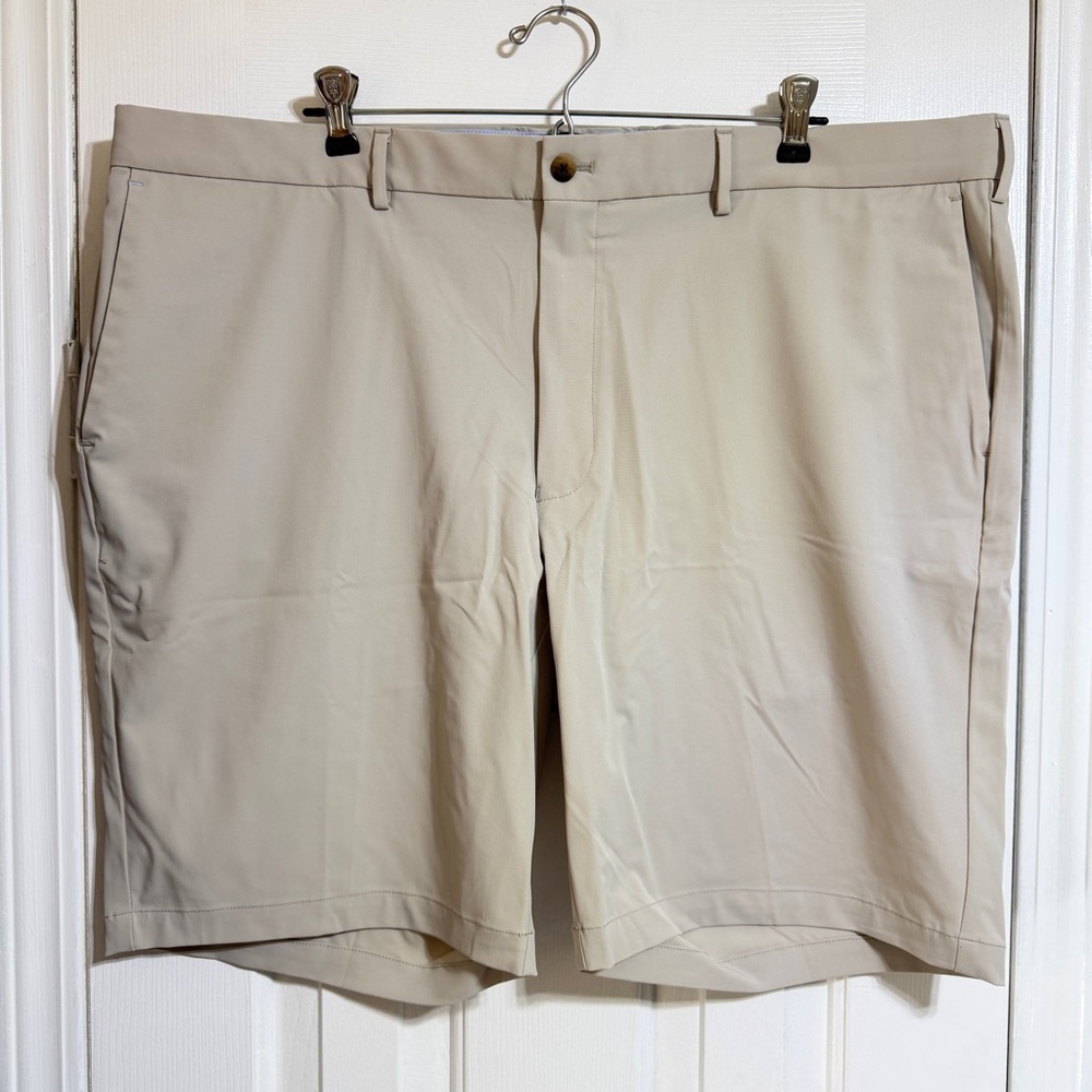 Peter Millar gray Crown Craft Stealth Performance Stretch golf Short 9” nylon 42